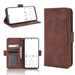 For TONE E22 Skin Feel Calf Texture Card Slots Leather Phone Case(Brown) (OEM)