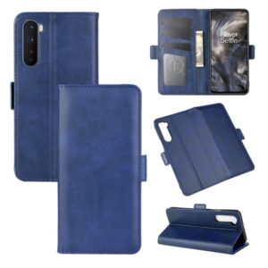 For OnePlus Nord Dual-side Magnetic Buckle Horizontal Flip Leather Case with Holder & Card Slots & Wallet(Dark Blue) (OEM)