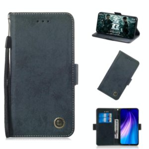 For Xiaomi Redmi Note 8 Retro Horizontal Flip PU Leather Case with Card Slots & Holder(Black) (OEM)
