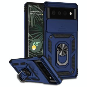 For Google Pixel 6 Sliding Camshield Holder Phone Case(Blue) (OEM)