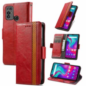 For Doogee X96 Pro CaseNeo Business Splicing Dual Magnetic Buckle Horizontal Flip PU Leather Case with Holder & Card Slots & Wallet(Red) (OEM)