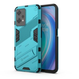 For OnePlus Nord CE 2 Lite 5G/Realme 9 Pro Punk Armor 2 in 1 Shockproof Phone Case with Invisible Holder(Blue) (OEM)