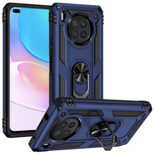 For Huawei nova 8i Shockproof TPU + PC Phone Case with 360 Degree Rotating Holder(Blue) (OEM)