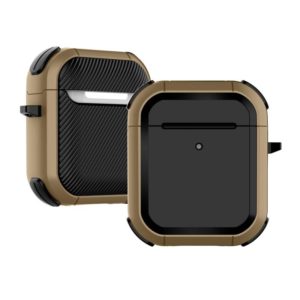Wireless Earphones Shockproof Thunder Mecha TPU Protective Case For AirPods 1/2(Brown) (OEM)