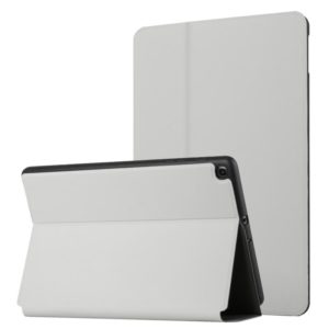 For Samsung Galaxy Tab A 10.1 2019 T515/T510 Dual-Folding Horizontal Flip Tablet Leather Case with Holder(Grey) (OEM)