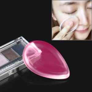 Waterdrop Shaped Great Beauty Facial Makeup Transparent Silicone Smooth Powder Cream Puff(Magenta) (OEM)