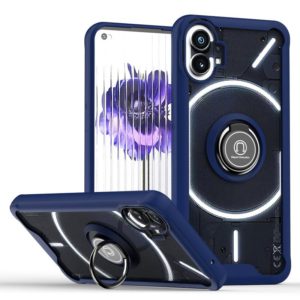 For Nothing Phone 1 Q Shadow 1 Series TPU + PC Phone Case with Ring Holder(Royal Blue) (OEM)