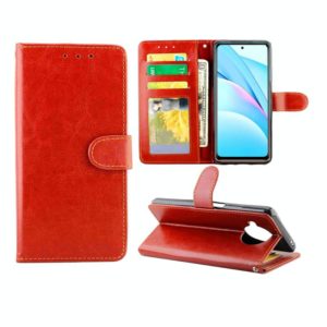 For Xiaomi Mi 10T Lite Crazy Horse Texture Leather Horizontal Flip Protective Case with Holder & Card Slots & Wallet & Photo Frame(Brown) (OEM)