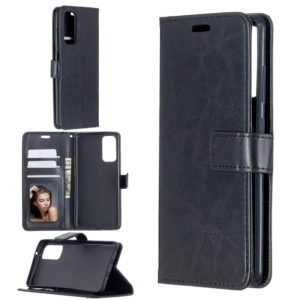 For Samsung Galaxy S20 FE Crazy Horse Texture Horizontal Flip Leather Case with Holder & Card Slots & Wallet & Photo Frame(Black) (OEM)