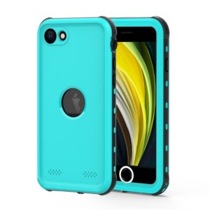 For iPhone SE 2022 / SE 2020 RedPepper Shockproof Waterproof Solid Color PC + TPU Protective Case(Grass Blue) (RedPepper) (OEM)