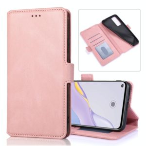 For Huawei nova 7 5G Retro Magnetic Closing Clasp Horizontal Flip Leather Case with Holder & Card Slots & Photo Frame & Wallet(Rose Gold) (OEM)