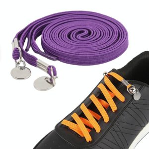 1 Pair Sports Casual Color Stretch Free Shoe Lace(Purple) (OEM)