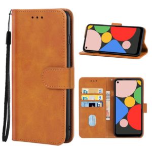 Leather Phone Case For Google Pixel 5a(Brown) (OEM)