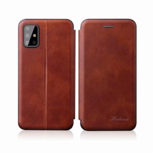 For Huawei P40 Pro TPU+PU Integrated Voltage Magnetic Card Holder Retro Leather Case(Brown) (OEM)