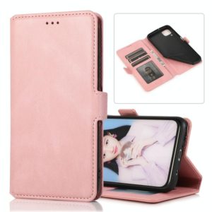 For Huawei P40 Pro Retro Magnetic Closing Clasp Horizontal Flip Leather Case with Holder & Card Slots & Photo Frame & Wallet(Rose Gold) (OEM)