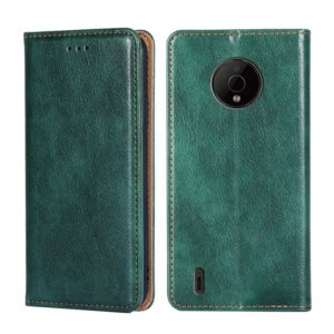 For Nokia C200 Gloss Oil Solid Color Magnetic Flip Leather Phone Case(Green) (OEM)