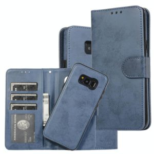 For Samsung Galaxy S8+ Retro 2 in 1 Detachable Magnetic Horizontal Flip TPU + PU Leather Case with Holder & Card Slots & Photo Frame & Wallet(Dark Blue) (OEM)