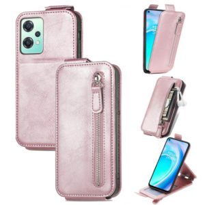 For OnePlus Nord CE 2 Lite 5G Zipper Wallet Vertical Flip Leather Phone Case(Pink) (OEM)