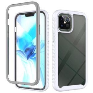 For iPhone 12 Pro Max Starry Sky Solid Color Series Shockproof PC + TPU Protective Case(White) (OEM)