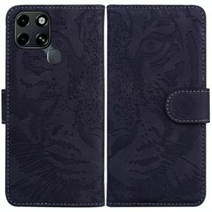 For Infinix Smart 6 Tiger Embossing Pattern Horizontal Flip Leather Phone Case(Black) (OEM)