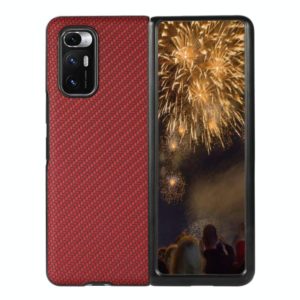 For Xiaomi Mi Mix Fold Carbon Fiber Leather Protective Case(Red) (OEM)