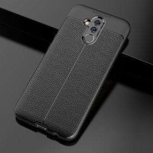 Litchi Texture TPU Shockproof Case for Huawei Mate 20 Lite (Black) (OEM)