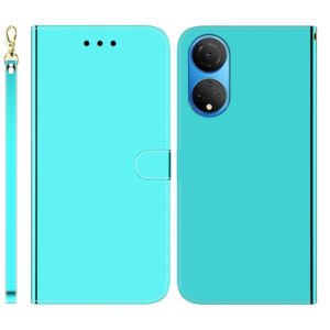 For Honor X7 Imitated Mirror Surface Horizontal Flip Leather Phone Case(Mint Green) (OEM)