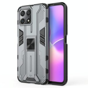 For Honor X30i / Play5T Pro / X8 4G CN Supersonic PC + TPU Holder Phone Case(Grey) (OEM)
