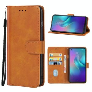Leather Phone Case For TECNO Camon 12 Air(Brown) (OEM)