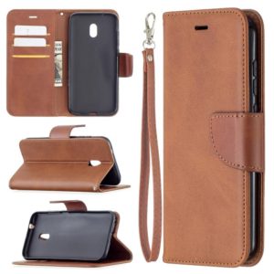 For Nokia C1 Plus Retro Lambskin Texture Pure Color Horizontal Flip PU Leather Case with Holder & Card Slots & Wallet & Lanyard(Brown) (OEM)