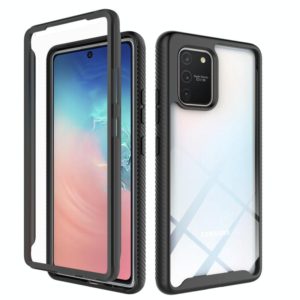 For Samsung Galaxy S10 Lite Starry Sky Solid Color Series Shockproof PC + TPU Protective Case(Black) (OEM)