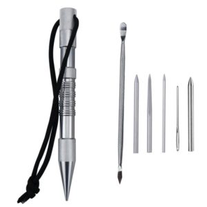 Umbrella Rope Needle Marlin Spike Bracelet DIY Weaving Tool, Specification: 7 PCS / Set Silver (OEM)