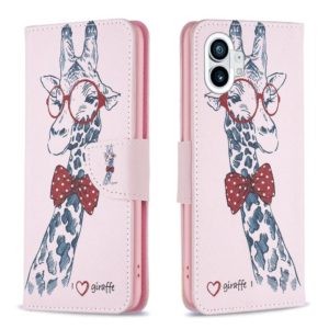 For Nothing Phone 1 Colored Drawing Pattern Leather Phone Case(Deer) (OEM)