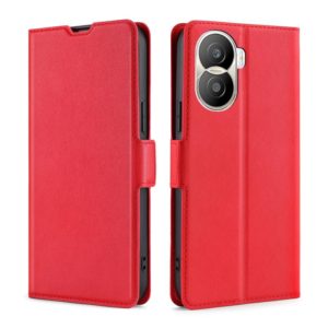 For Honor X40i Ultra-thin Voltage Side Buckle Leather Phone Case(Red) (OEM)
