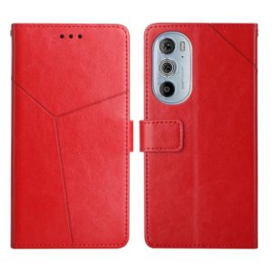 For Motorola Edge 30 Pro Y Stitching Horizontal Flip Leather Phone Case(Red) (OEM)