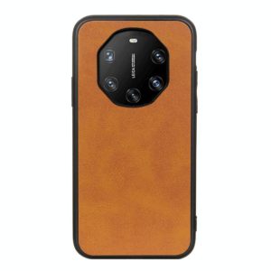 For Huawei Mate 40 RS Accurate Hole Two-color Calf Texture Shockproof Case(Brown) (OEM)