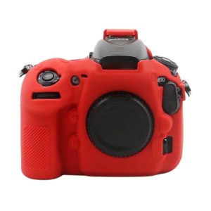 Soft Silicone Protective Case for Nikon D810 (Red) (OEM)