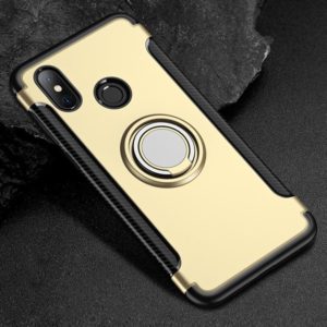 Magnetic 360 Degree Rotation Ring Holder Armor Protective Case for Xiaomi Redmi Note 6 Pro(Champagne Gold) (OEM)