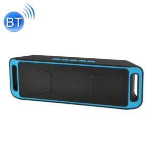 SC208 Multifunctional Card Music Playback Bluetooth Speaker, Support Handfree Call & TF Card & U-disk & AUX Audio & FM Function(Blue) (OEM)