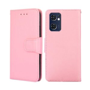 For TCL 30V 5G T781S Crystal Texture Leather Phone Case(Pink) (OEM)