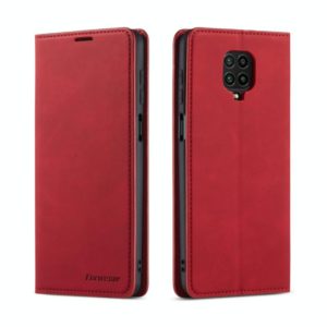 For Xiaomi Redmi Note 9S / Note 9 Pro / Note 9 Pro Max Forwenw Dream Series Oil Edge Strong Magnetism Horizontal Flip Leather Case with Holder & Card Slots & Wallet & Photo Frame(Red) (Forwenw) (OEM)