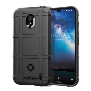 Shockproof Protector Cover Full Coverage Silicone Case for Nokia 2.2 (Black) (OEM)