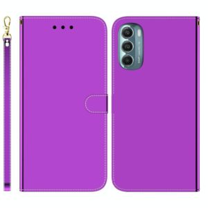 For Motorola Moto G Stylus 5G 2022 Imitated Mirror Surface Leather Phone Case(Purple) (OEM)