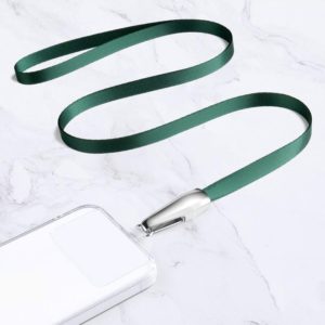 Power Vehicle Mobile Phone Anti-lost Lanyard With Patch,Style: Crossbody Model(Dark Green) (OEM)