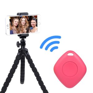 3 PCS Bluetooth Remote Control Diamond-Shaped Selfie Mobile Phone Camera Remote Control(Pink) (OEM)