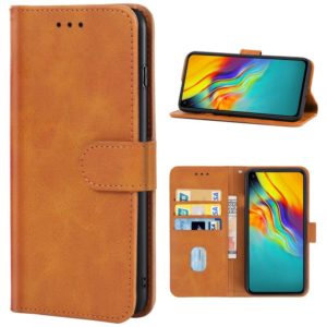 Leather Phone Case For Infinix Hot 9 / Tecno Camon 15(Brown) (OEM)