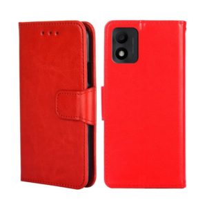 For TCL 303 Crystal Texture Leather Phone Case(Red) (OEM)