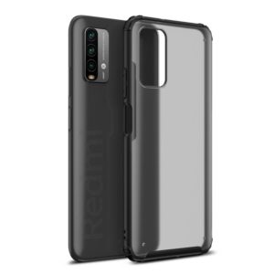 For Xiaomi Redmi Note 9 4G Four-corner Shockproof TPU + PC Protective Case(Black) (OEM)