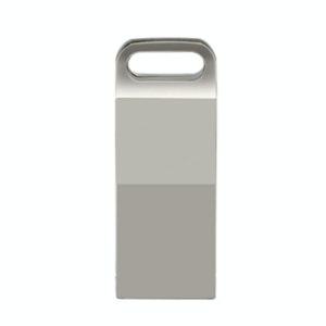 JHQG1 Step Shape Metal High Speed USB Flash Drives, Capacity: 4GB(Silver Gray) (OEM)