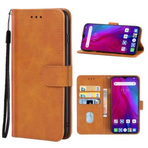 Leather Phone Case For Ulefone Power 6(Brown) (OEM)